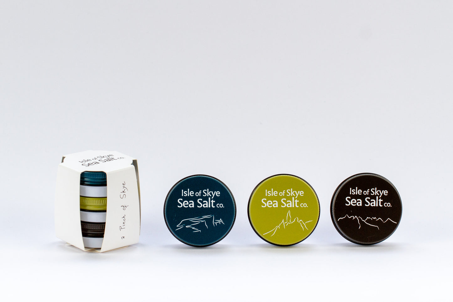 A Pinch of Skye - 3 x 25g Natural and Flavoured Sea Salts Gift Set