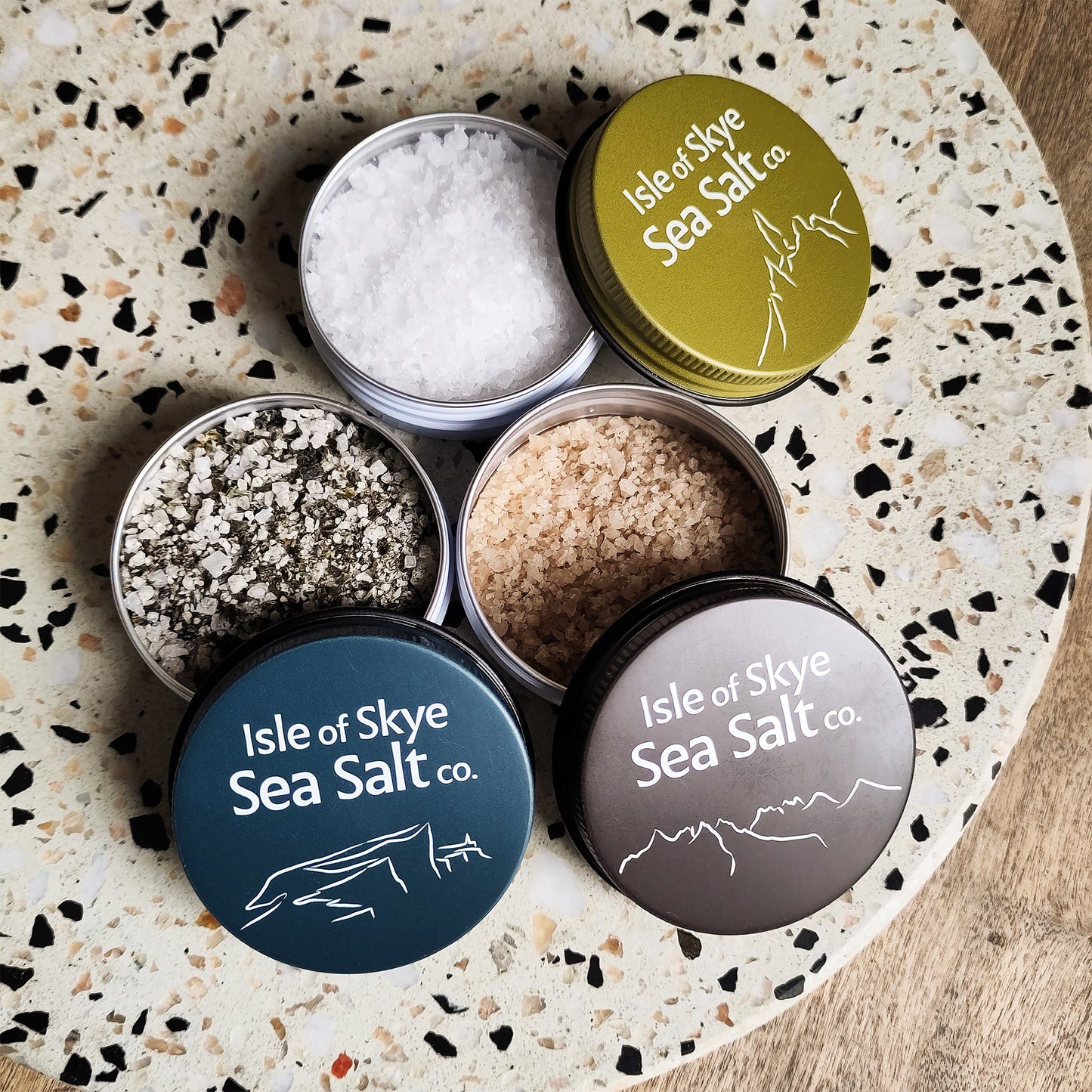 A Pinch of Skye - 3 x 25g Natural and Flavored Sea Salts Gift Set