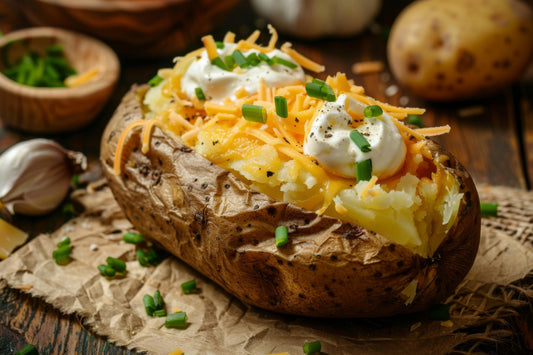 Air Fryer Jacket Potatoes Recipe