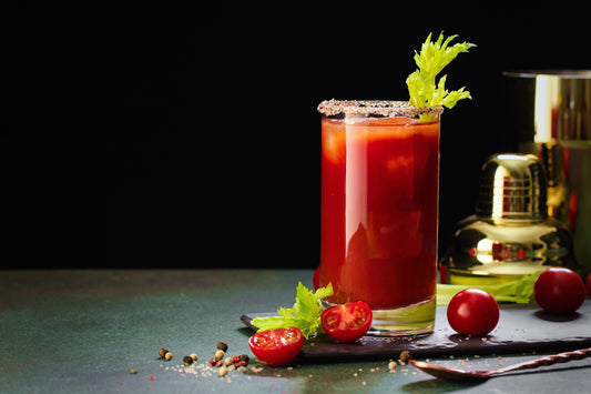 Seaweed Salt Rimmed Bloody Mary