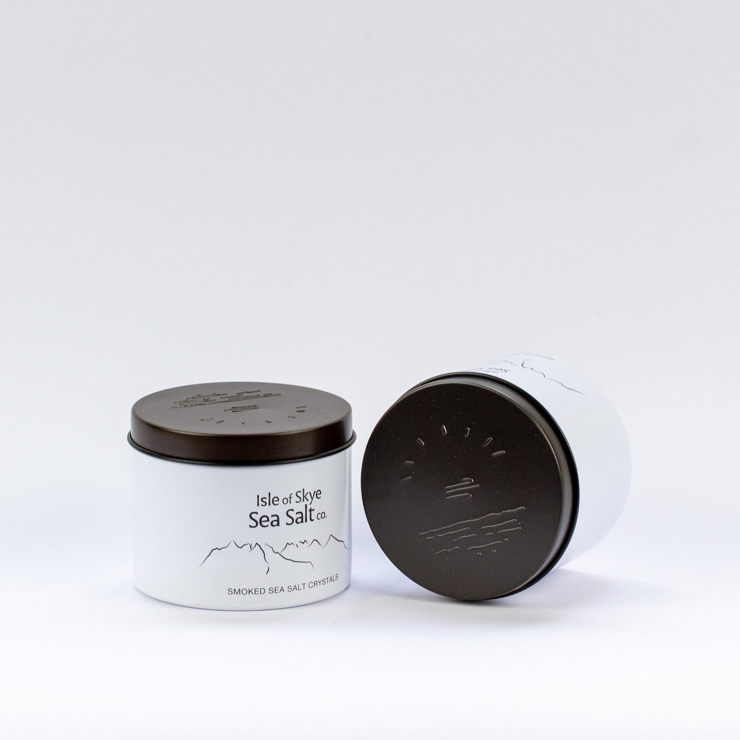 Tins of Hand Harvested Smoked Scottish Sea Salt