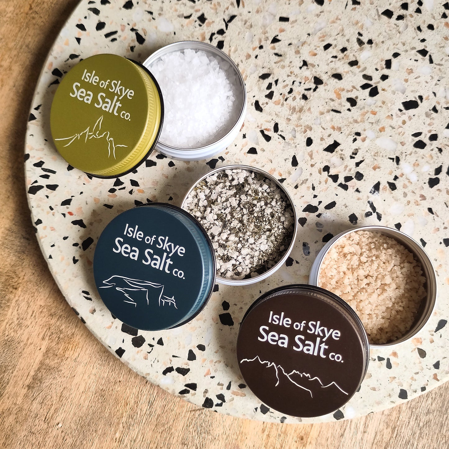 A Pinch of Skye - 3 x 25g Natural and Flavored Sea Salts Gift Set